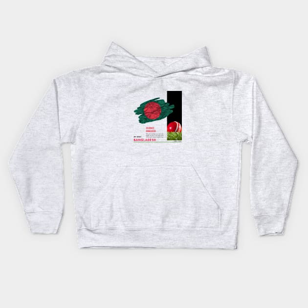 Bangladesh, T20, Cricket, Cricket World Cup,  Bangladesh Cricket, Bangladesh Independence Kids Hoodie by Autogenic Reform